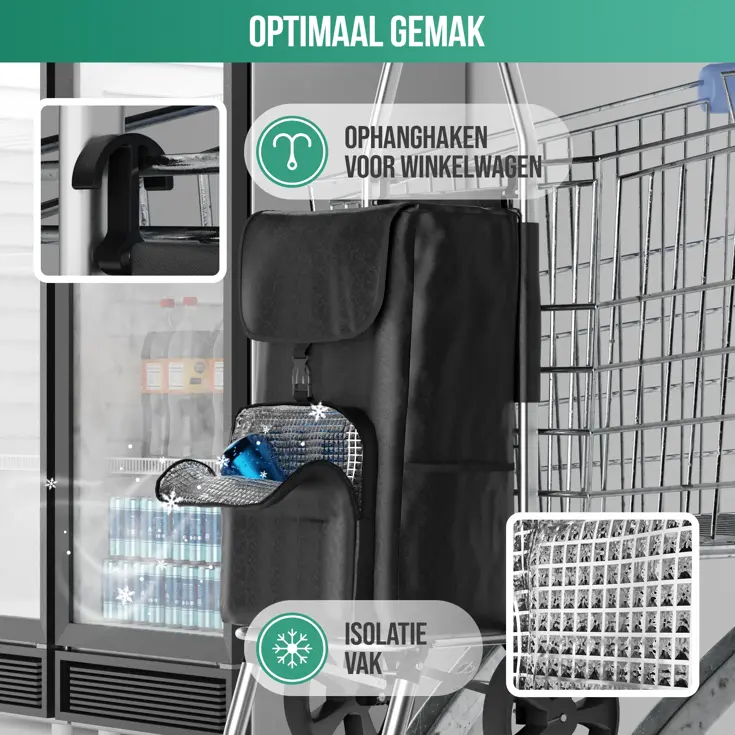 Boodschappentrolley 45L - Koelvak