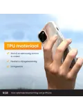 R2B iPhone 15 Hoesje Marmer + Screenprotector