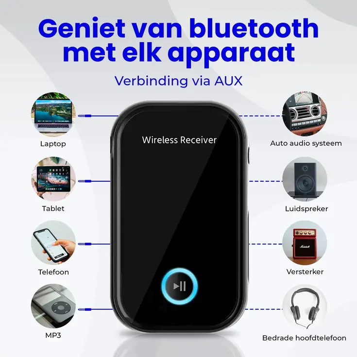 Bluetooth Receiver - BT 5.0 - AUX 3,5mm