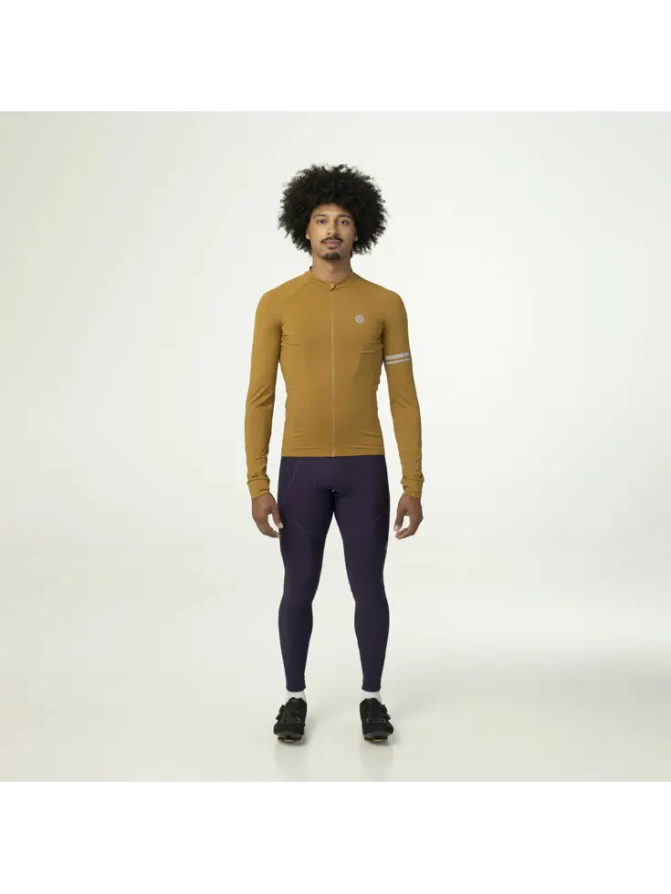 Solid Fietsshirt Lange Mouwen Performance  Heren