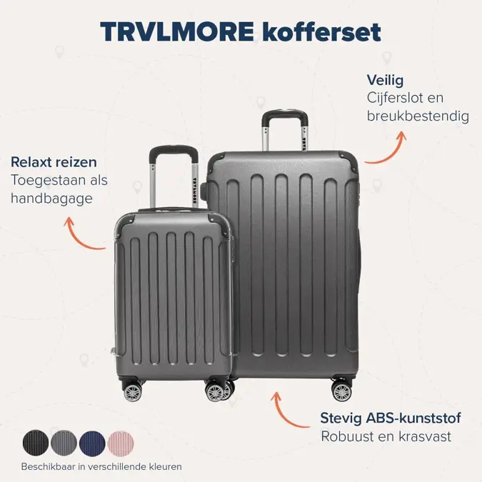 TRVLMORE Kofferset - 2 Delig - 38L
