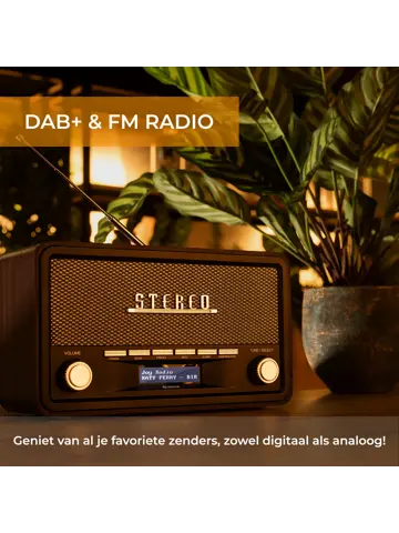 DAB18 Houtlook DAB+/FM radio Bluetooth