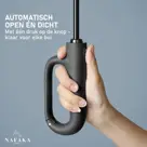 Nafaka Automatische storm paraplu met opberghoes