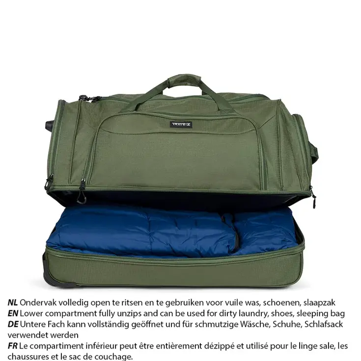 Reistas met wielen 96 Ltr