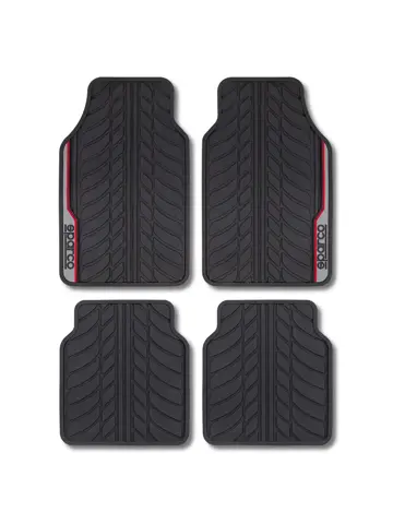 Automatten set - Rubber - Rood