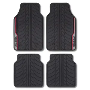 Sparco automatten set - Rubber - Rood