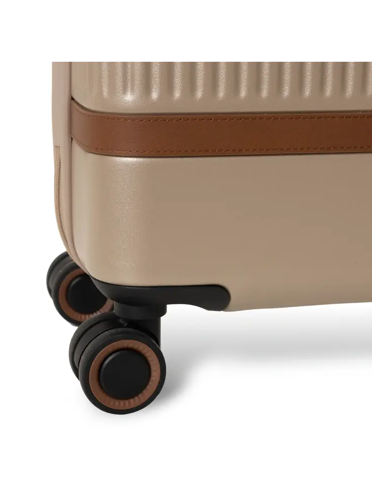 Zuna - Handbagagekoffer - Leren handvatten - 55cm