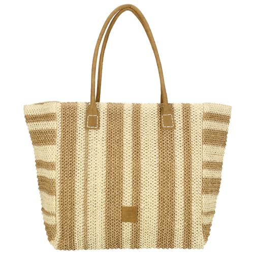 Capri - Strandtas met rits - Riet