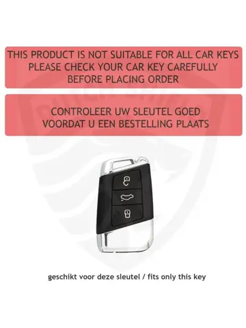 TPU Sleutelhoesje VW - Skoda - Seat Cupra zwart D3