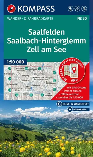 Wandelkaart WK30 Saalfelden Saalbach