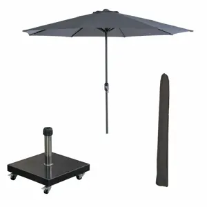 Lotus Stokparasol incl voet en hoes