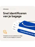 Aluminium Bagagelabel – 2 stuks – Blauw