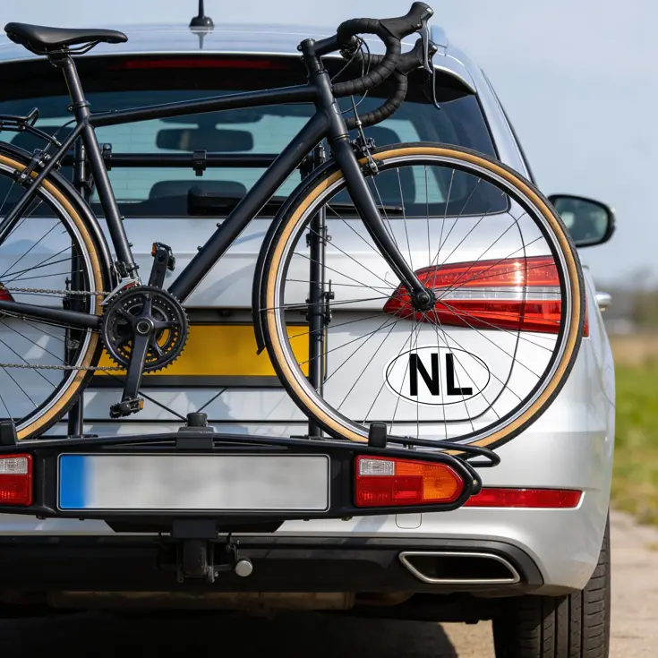 NL sticker  magneet landcode 2X