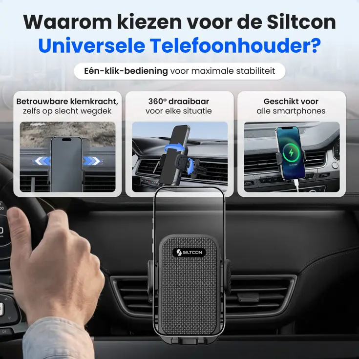Telefoonhouder Auto - Ventilatie - 360°