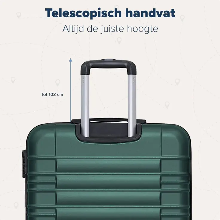 Handbagage Koffer – 38L – Donkergroen