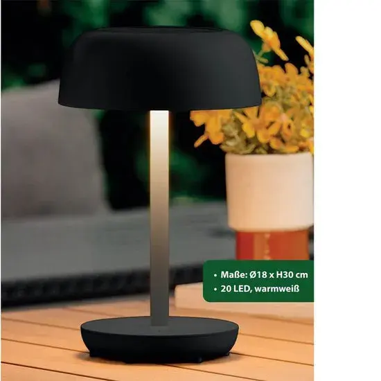 Solar Tafellamp - Ø18 x 29 cm