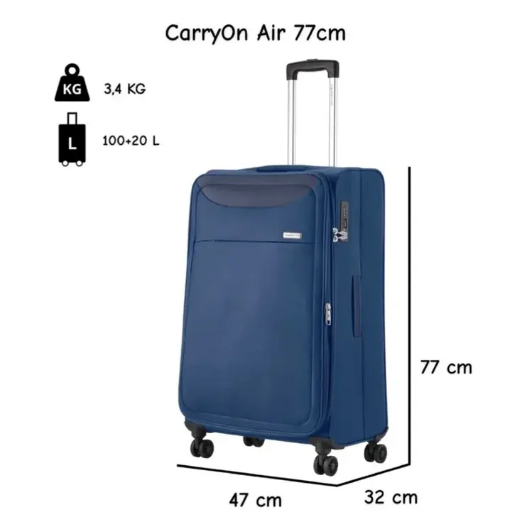 Air Grote zachte koffer 77cm