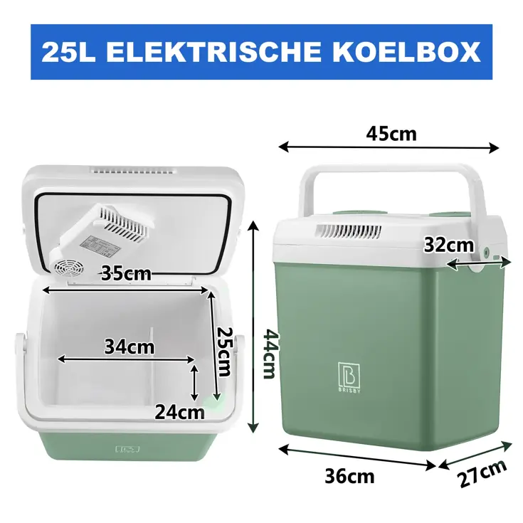Elektrische Koelbox - 25L - 12V/230V