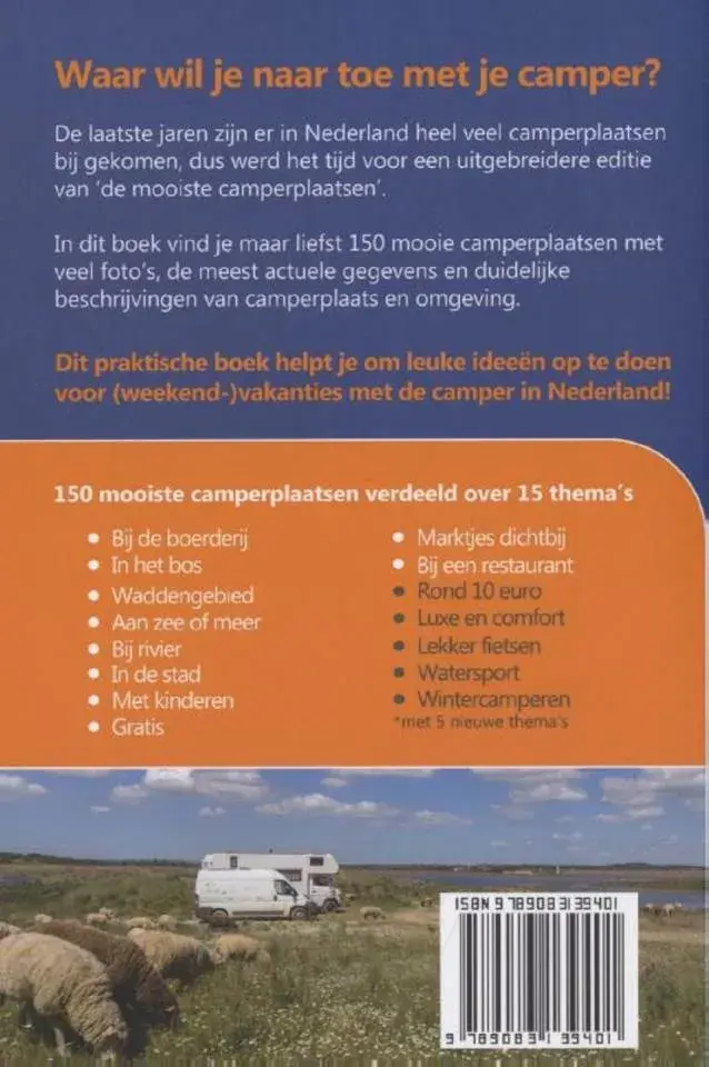 150 Mooiste camperplaatsen in Nederland