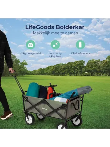 LifeGoods Bolderkar - 70KG