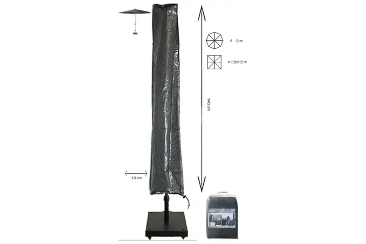 Stokparasol hoes 140x19x32 cm - Basic