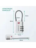 Travelnet TSA Reisslot met Cijfercode Set van 2