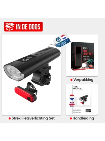 Fietsverlichting Set - 1600 Lumen