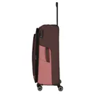 Travelite 4 wheel trolley l expandable Roze