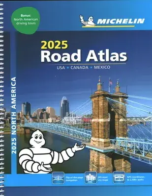 Michelin Road Atlas USA, Canada, Mexico 2025