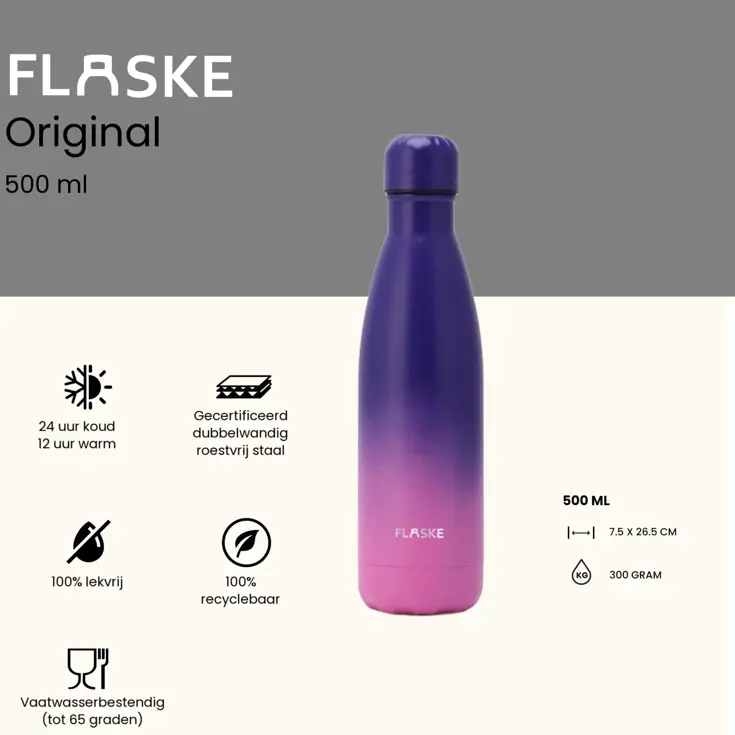 Drinkfles RVS 500 ml