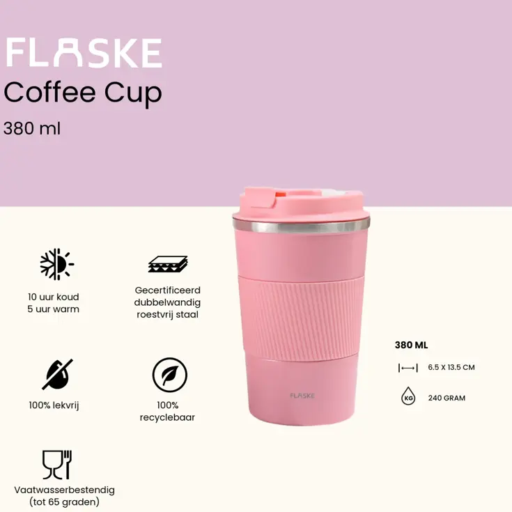 Koffiebeker to Go RVS 380ML
