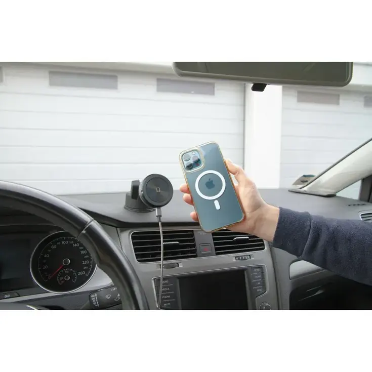 Auto telefoonoplader met zuignap