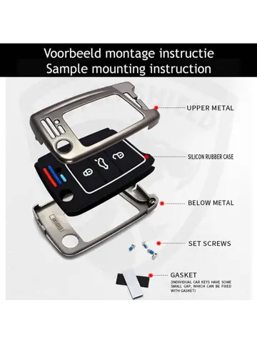 Metalen Sleutelhoesje VW - Skoda - Seat - Cupra B3