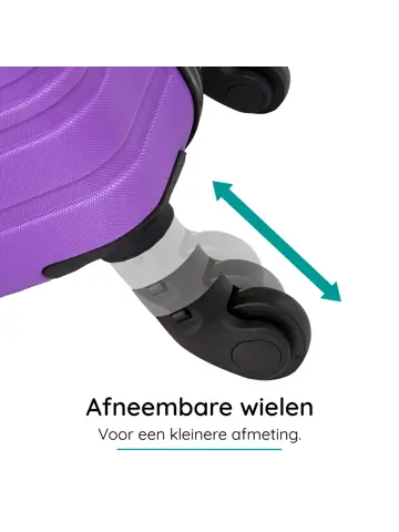 Reiskoffer XS ABS 29L met TSA-slot en 360° wielen