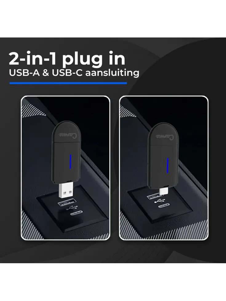Mini 2-in-1 CarPlay & Android Auto Dongle
