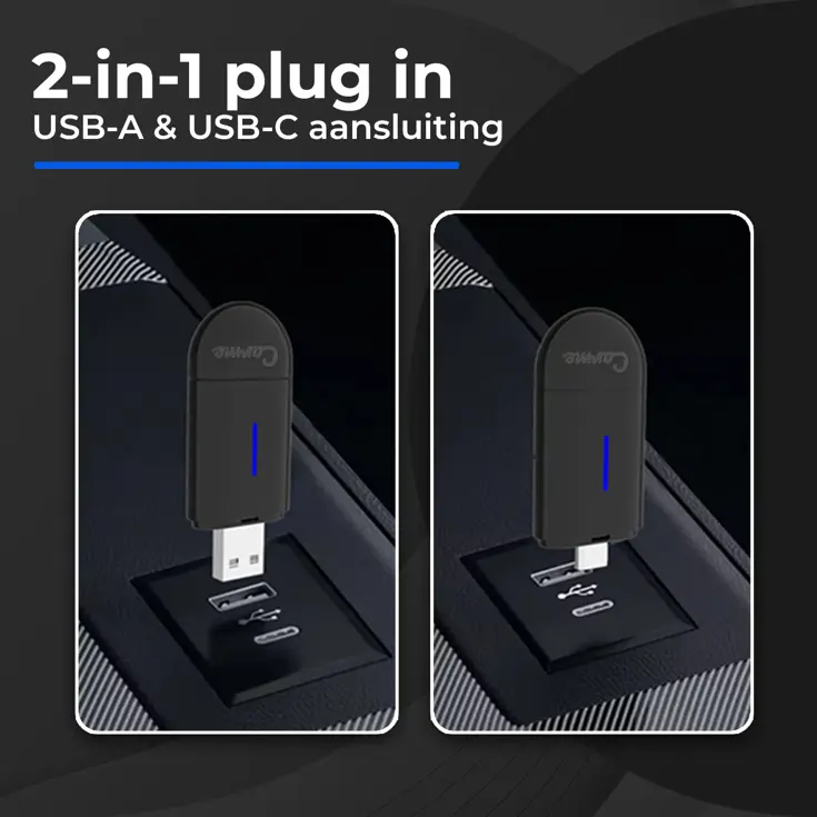 Mini 2-in-1 CarPlay & Android Auto Dongle