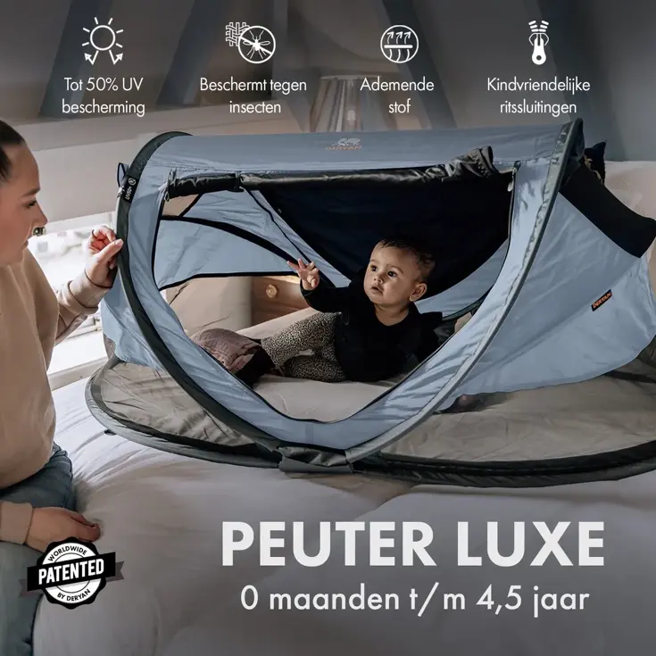 Peuter luxe campingbedje - Zelfopblaasbare matras