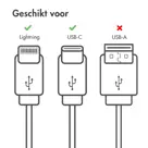 imoshion Lightning naar USB-C kabel 2 meter