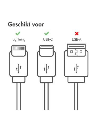 Lightning naar USB-C kabel 2 meter