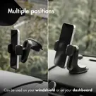 Accezz Telefoonhouder Auto - Zuignap - Zwart