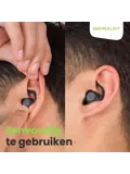 Reis/Slaap oordoppen - 2 Paar (M&L) - Zwart
