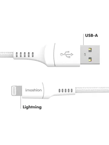 imoshion Lightning naar USB kabel 0,5 meter