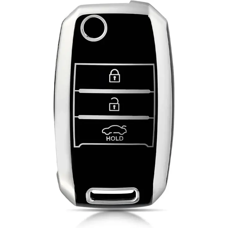 TPU Sleutelhoesje voor Kia zwart B3