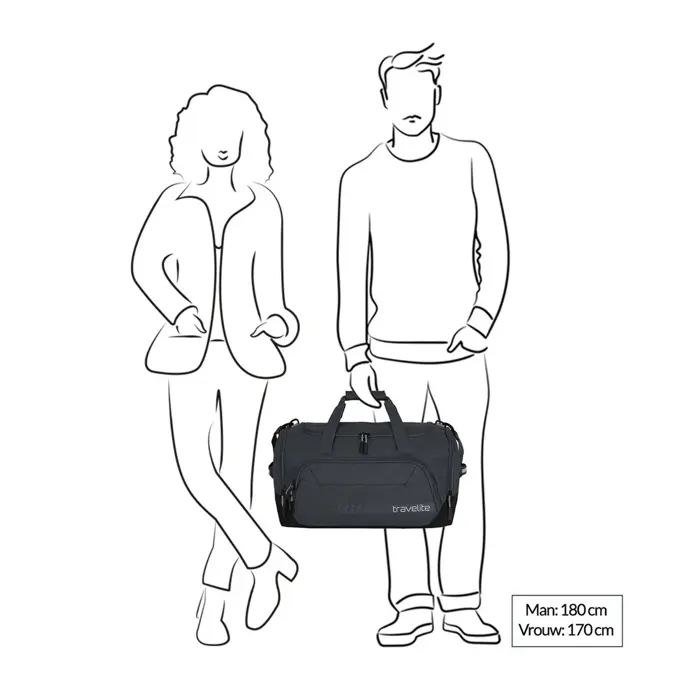 Travelite Kick Off Duffle M black |45 L