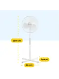 Statiefventilator 40 cm – verstelbaar – 3 standen
