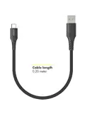 USB-C naar USB kabel 0,2 meter