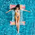 Opblaasbare Waterhangmat 137x70 cm - Roze