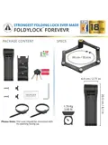 FoldyLock 90 ART3 Fiets Vouwslot Forever
