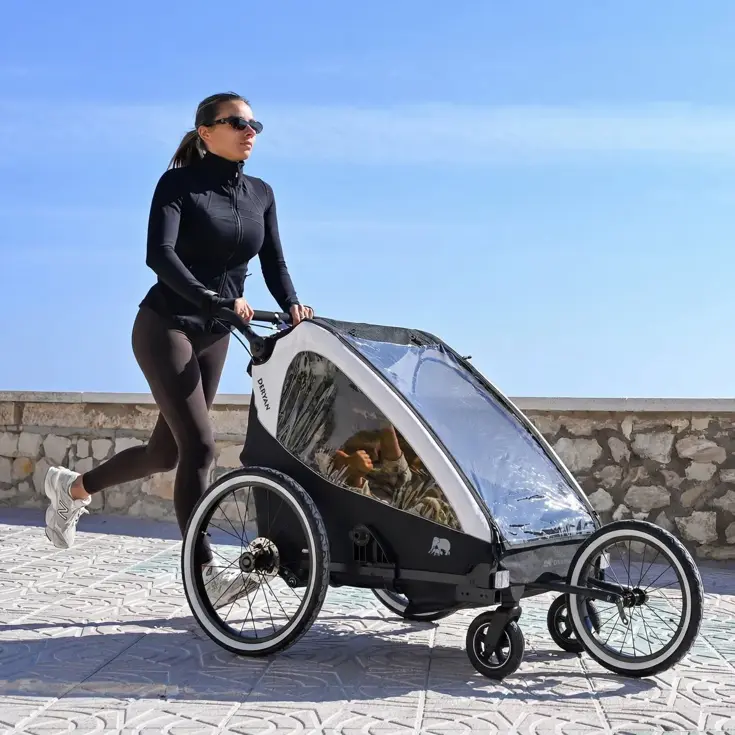 Luxe Fietskar V2 - 3-in-1 - Hardloopkinderwagen