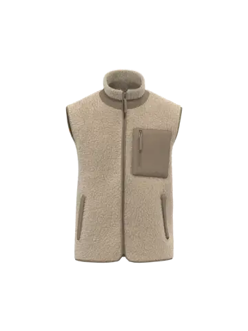 Sherpa Bodywarmer - Zand - Unisex Bodywarmer